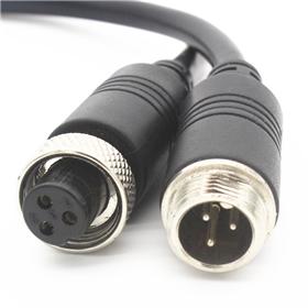 M12防水航空插頭防水連接線（金屬螺母防水插頭）